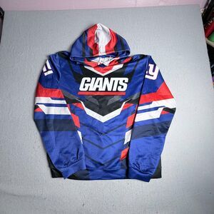 NY Giants NFL Football Hoodie ZooTop Bear 3XL Red White Blue Sweatshirt See Pic
